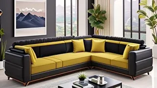 Unique sofa ideas | Custom sofa options | seven seater fabric sofa