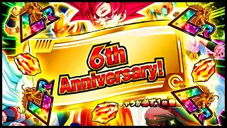 I NEVER Got This Many LRs Before! 6th Year Anni Ticket + Guaranteed LR Summons! | DBZ Dokkan Battle