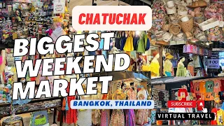 SHOPPING IN BANGKOK 🇹🇭| Chatuchak Weekend Market | Virtual Travel | #shopping #market #cheap