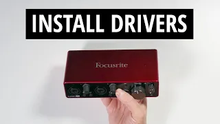 Scarlett 2i2 Setup - Driver Install and Registration