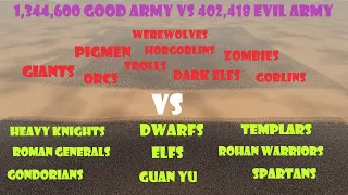 1,344,600 Good Army vs 402,418 Evil Army | Ultimate Epic Battle Simulator 2