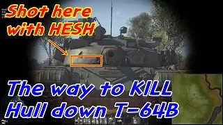 The Way to Kill "Hull Down T-64B" with M1 Abrams