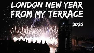 LONDON NEW YEAR FIREWORKS 2020 🇬🇧 | London Eye Fireworks Terrace View | Chillhop Music Relax Music