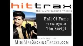 Hall Of Fame by The Script  MIDI File backing track