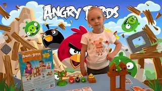 Энгри бердс злые птички играем в настольную игру Angry Birds