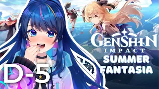 [GENSHIN IMPACT] DONOTHON DAY 5 summer party time!! [VTUBER]