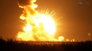 Watch: Antares rocket explodes shortly after take-off
