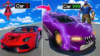 GTA 5 : Upgrading SUPERHERO Cars To GOD HERO Cars !! MALAYALAM