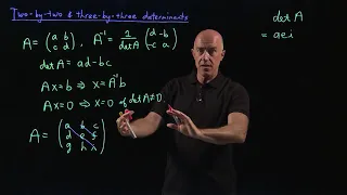 Finding the determinant of a 2x2 or 3x3 matrix | Lecture 28 | Matrix Algebra for Engineers
