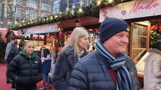 4K|HDR Central London Walk | Leicester Square & Covent Garden Christmas Market |  2021