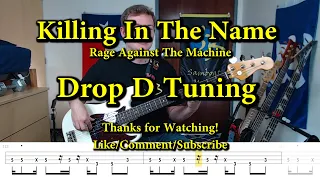 Killing In The Name - Rage Against The Machine (Bass Cover with Tabs)