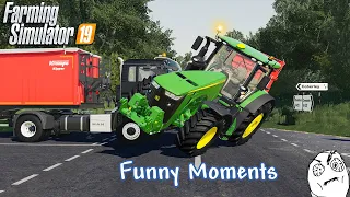 Funny Moments & Crash Compilation - Farming Simulator 19 Multiplayer