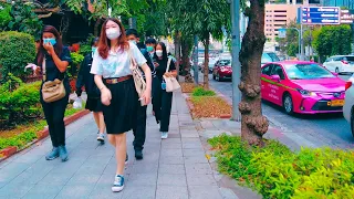 🇹🇭 Bangkok Morning Walk Around Sukhumvit Asok | City Ambience