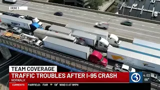 Traffic troubles continue after crash on I-95