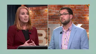 Se hela duellen mellan Annie Lööf och Jimmie Åkesson