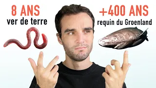 L'étrange durée de vie des animaux ! (Ver de terre 8 ans sérieux...)