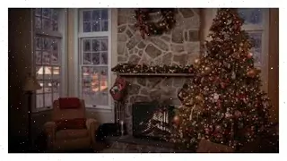 Classic Christmas Music with a Fireplace and Beautiful Background Classics 2 hours 2021