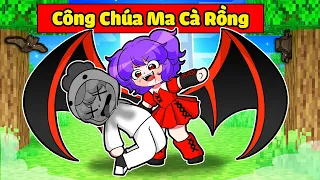 NABEE BẤT NGỜ TRỞ THÀNH CÔNG CHÚA MA CÀ RỒNG SIÊU MẠNH TRONG MINECRAFT*NABEE MA CÀ RỒNG 🧛‍♀️🦇😈