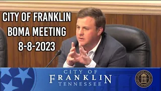 City of Franklin, BOMA Meeting 8-8-2023