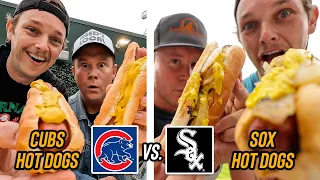 Wrigley Field's Hot Dogs vs. Guaranteed Rate Field's Hot Dogs | *CUBS vs WHITE SOX* 🌭⚾