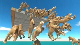Jumping from the high bridge - Animal Revolt Battle Simulator
