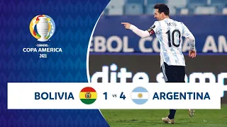 Argentine Vs Bolivia 4 - 1 Extended Highlights All goals Copa America 2021