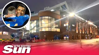 Rangers fans final whistle ROAR heard outside Ibrox as team secure Europa final place