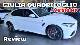 New Alfa Romeo GIULIA QUADRIFOGLIO V6 510 HP BITURBO 2020 Review