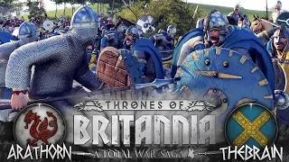 Total War Saga Thrones of Britannia ⚔СЕТЕВАЯ БИТВА ⚔ Arathorn (Гвинедд) VS TheBrain (Мерсия)