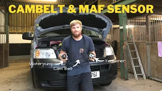 VW T5 'Restoration' Ep12 Cambelt, Waterpump, MAF Senor 1.9 TDI AXB Transporter Boost Issue