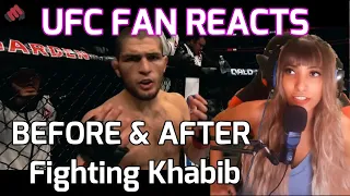 UFC Fan REACTS BEFORE & AFTER Fighting Khabib Nurmagomedov