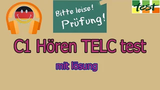 C1 Hören TELC test