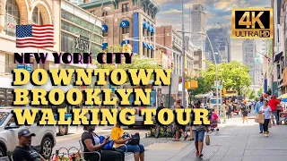 New York City Walking Tour 🇺🇸  Downtown Brooklyn [4K Ultra HDR/60fps]