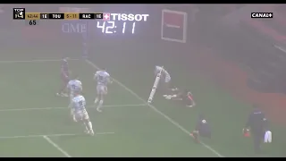 TOP 14 : Toulouse vs Racing : L'essai plein de malice de Donovan Taofifenua