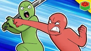 A FACE FULL OF FISTS! | Stick Fight - The Dream Team