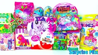 МНОГО СЮРПРИЗОВ с ПОНИ - Май Литл Пони MLP Ангелы FILLY Киндеры СВИТ БОКС... PONY Surprises Unboxing