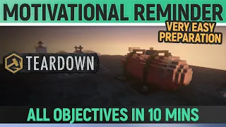 Teardown - Motivational Reminder - Mission Solution + All Optional Objectives