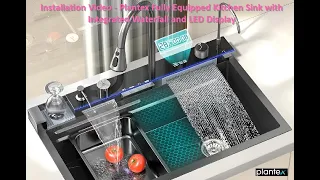 Plantex Fully Equipped LED Panel Kitchen Sink Installation