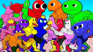 FINAL! JUMBO JOSH & ALL MUSCLE GARTEN OF BANBAN VS ALL MUSCLE RAINBOW FRIENDS! Cartoon Animation