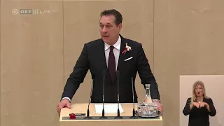 Nationalratssitzung 9.11.2017, Rede Heinz Christian Strache, FPÖ, ORF 9.11.2017