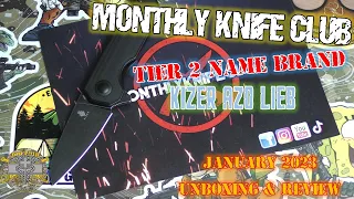 Monthly Knife Club Tier 2 Name Brand - Kizer Azo Lieb - January 2023 Unboxing & Review