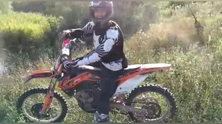 Первая покатуха на KTM 250 кросс