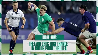 Highlights: Ireland U20s Edge France in Bonus Point Thriller