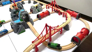 Brio the World ☆ I made a mine course and played with a lot of electric trains!