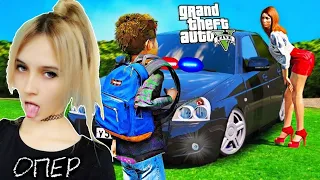 ОПЕРСКАЯ ЕЗДА В GTA 5 - ШКОЛЬНИК ПОДКАТИЛ К СТРИМЕРШЕ! УХОД ОТ ПОГОНИ ДПС СО ШКОЛЬНИЦЕЙ (МОДЫ ГТА 5)