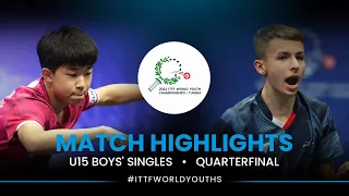 Kwon Hyuk vs Flavien Coton | U15 Boys' Singles QF | ITTF World Youth Championships 2022