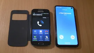 Incoming call & Outgoing call at the Same time Samsung Galaxy S10E +S4 Mini