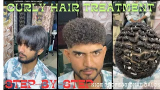 curly hair tutorial / permanent Hair Perming /how to perming /curl permanent kese kare/