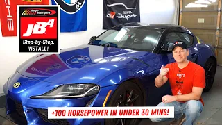 (How-To) Install the NEW JB4 Piggyback ECU Tuner!  //  MKV Toyota GR Supra