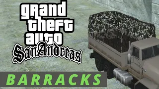 Hidden Military Barracks Truck Car Location in GTA San Andreas!